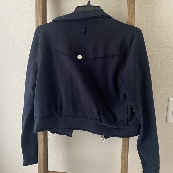 BEBE SPORT - black casual zip up jacket size m - Picture 4 of 6